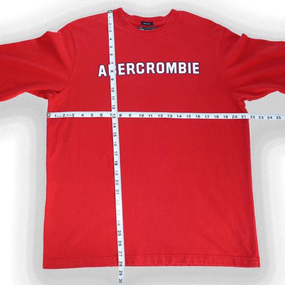Vintage 2000's Red Abercrombie and Fitch Long sleeve - Picture 2 of 6